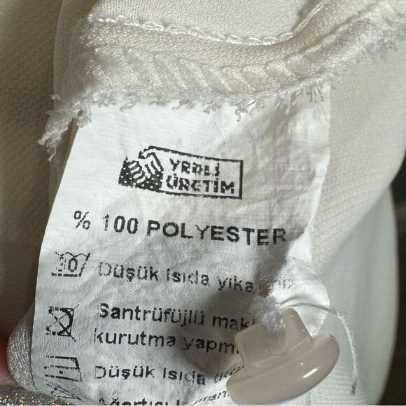 Seril Ivory and gray long sleeve tunic blouse top size 48 (1XL) - Picture 6 of 6